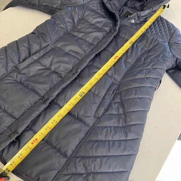 Mossimo Women's Long Black Hooded Puffer Coat Black Size XL Extra Large - Picture 5 of 11